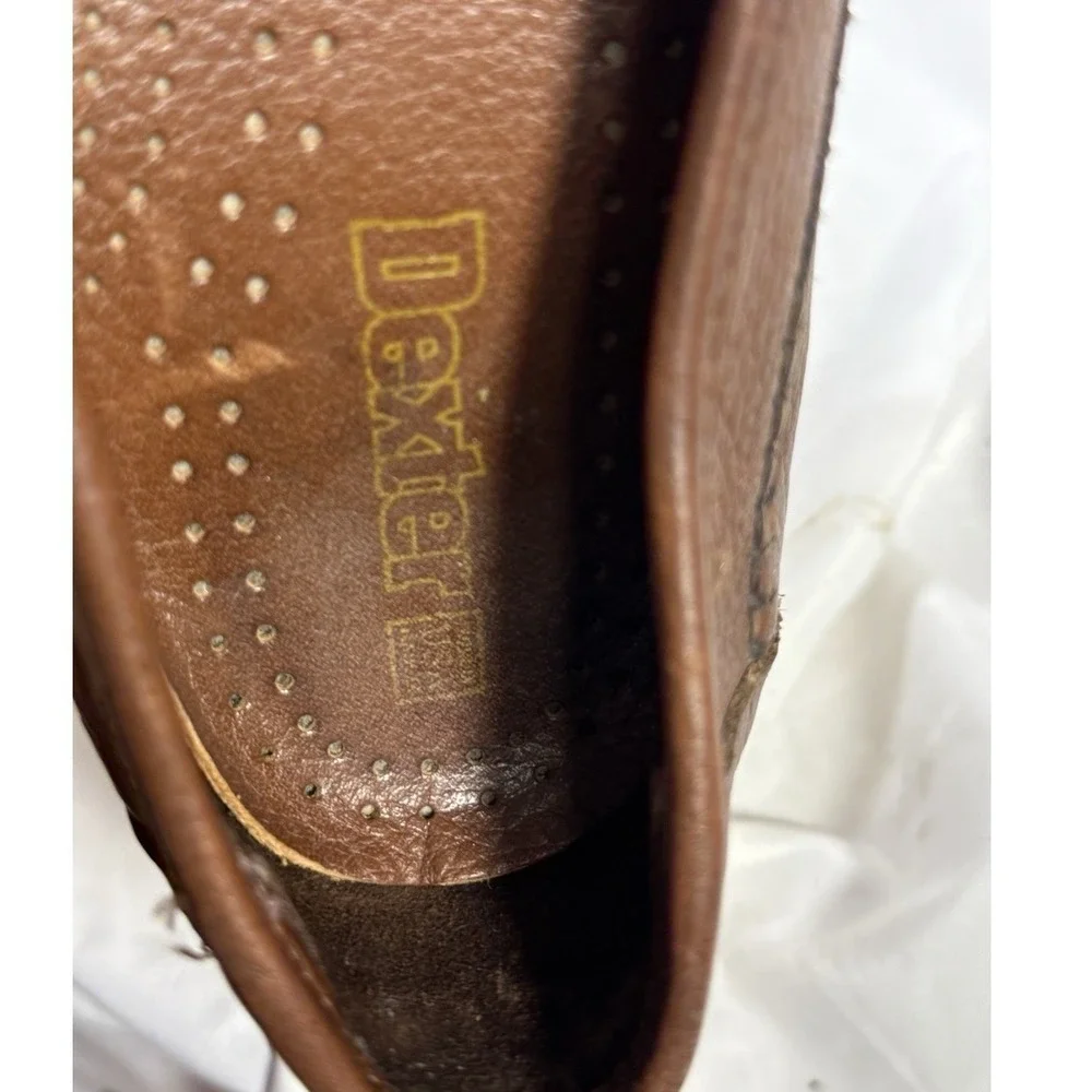 Dexter Brown Tassel Kiltie Leather Men's‎ Brown Loafers 9.5M Made in US 318112
